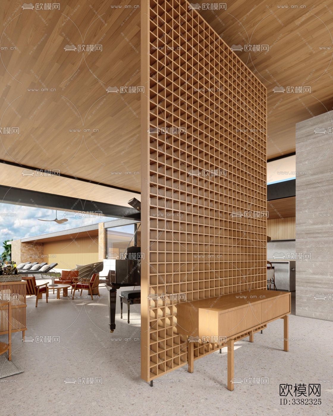 现代别墅效果图下载（渲染图4）