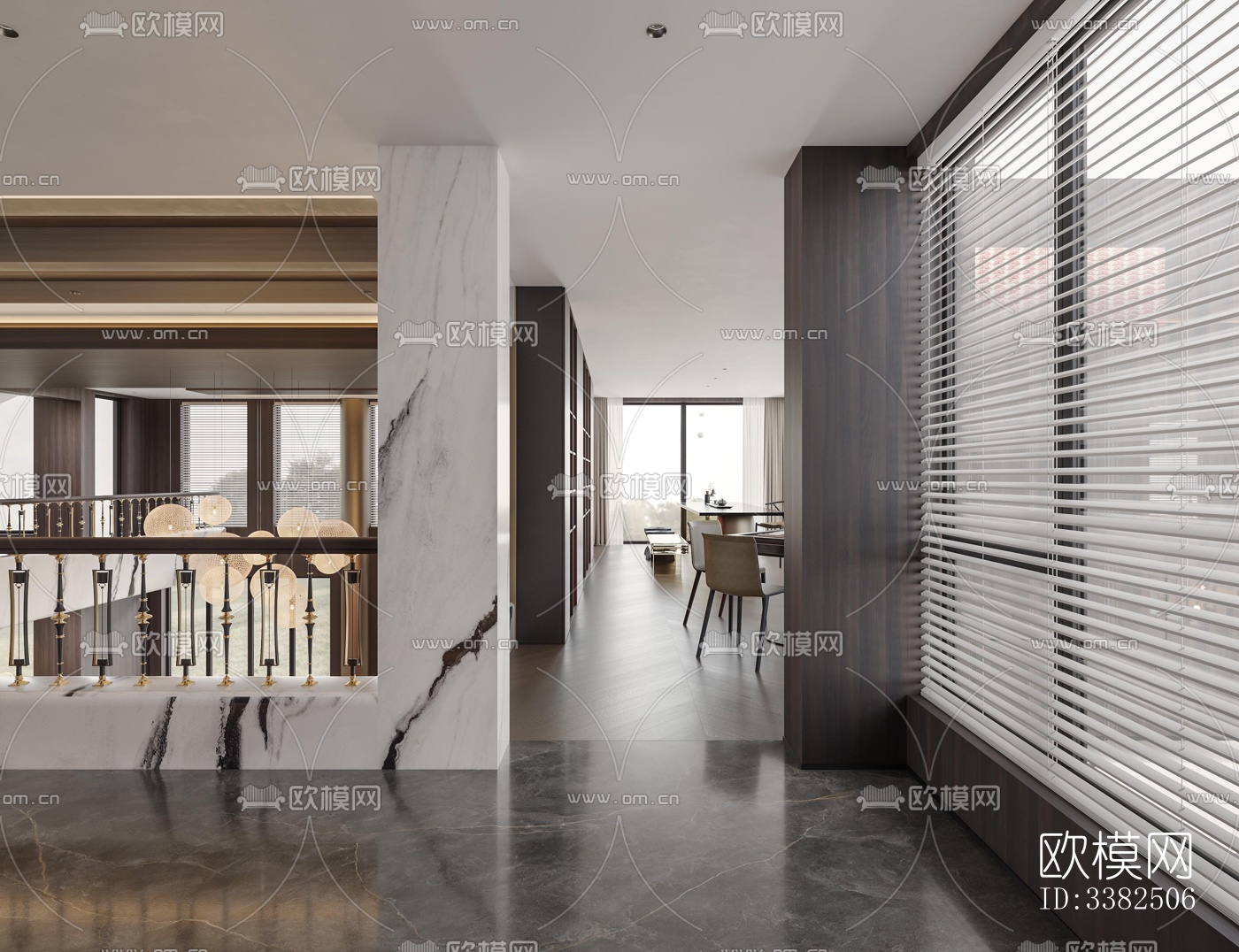 现代别墅效果图下载（渲染图15）