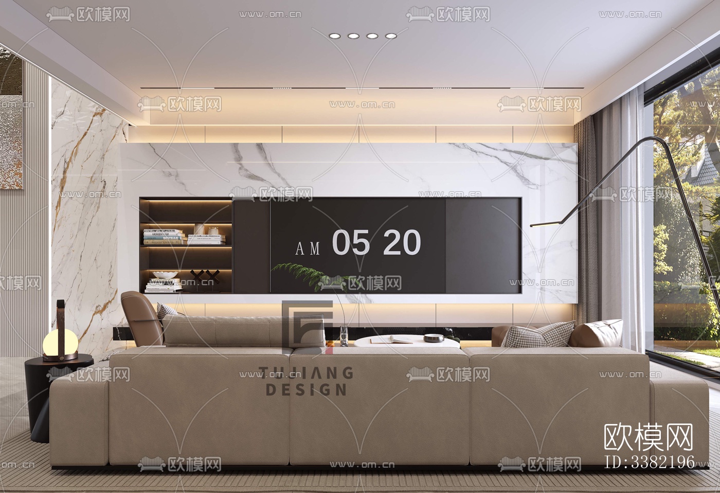 现代别墅效果图下载（渲染图4）