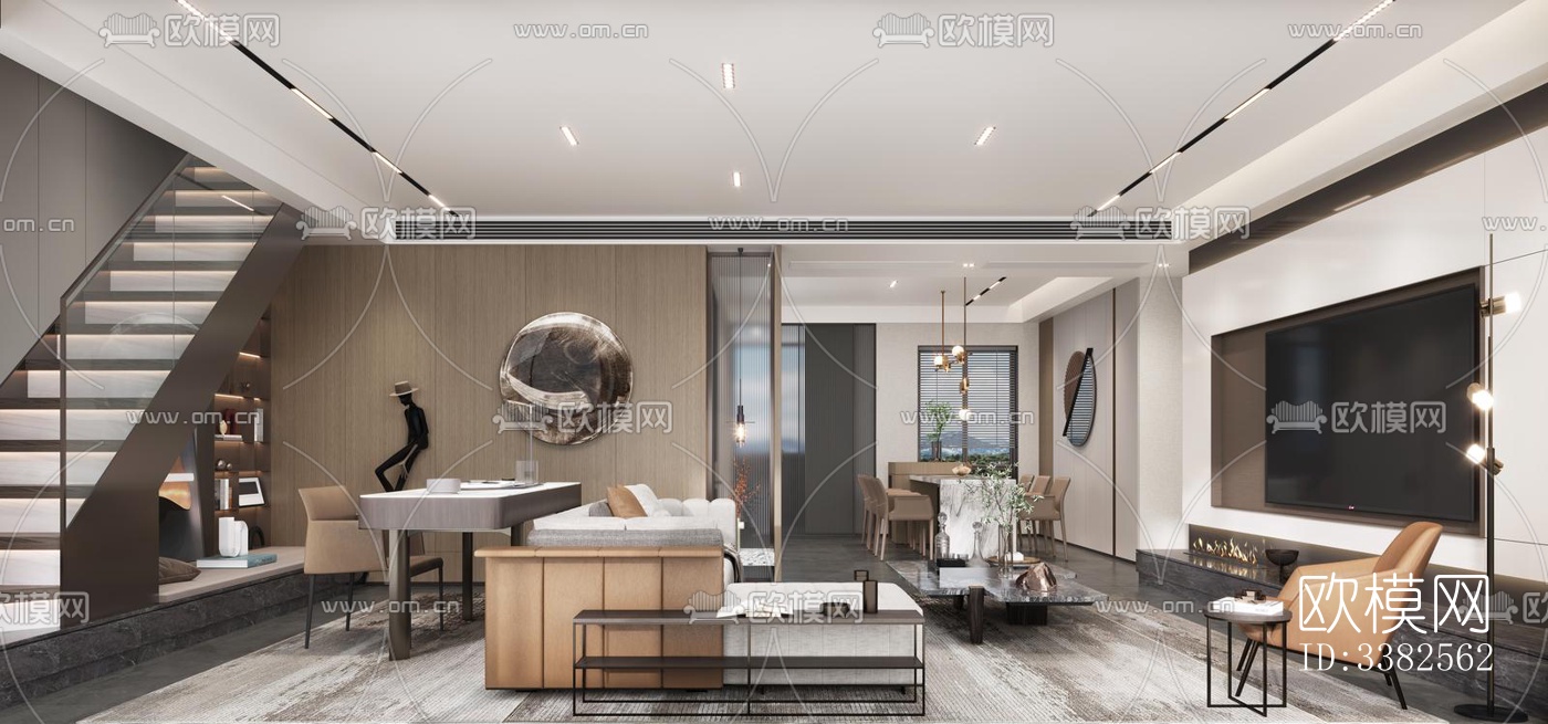 现代别墅效果图下载（渲染图6）