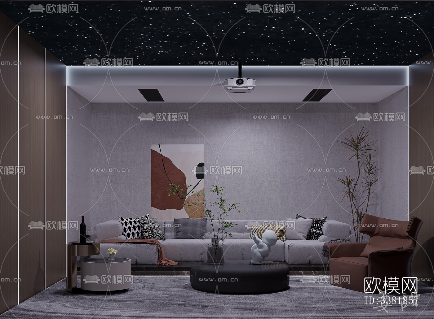 现代别墅效果图下载（渲染图4）