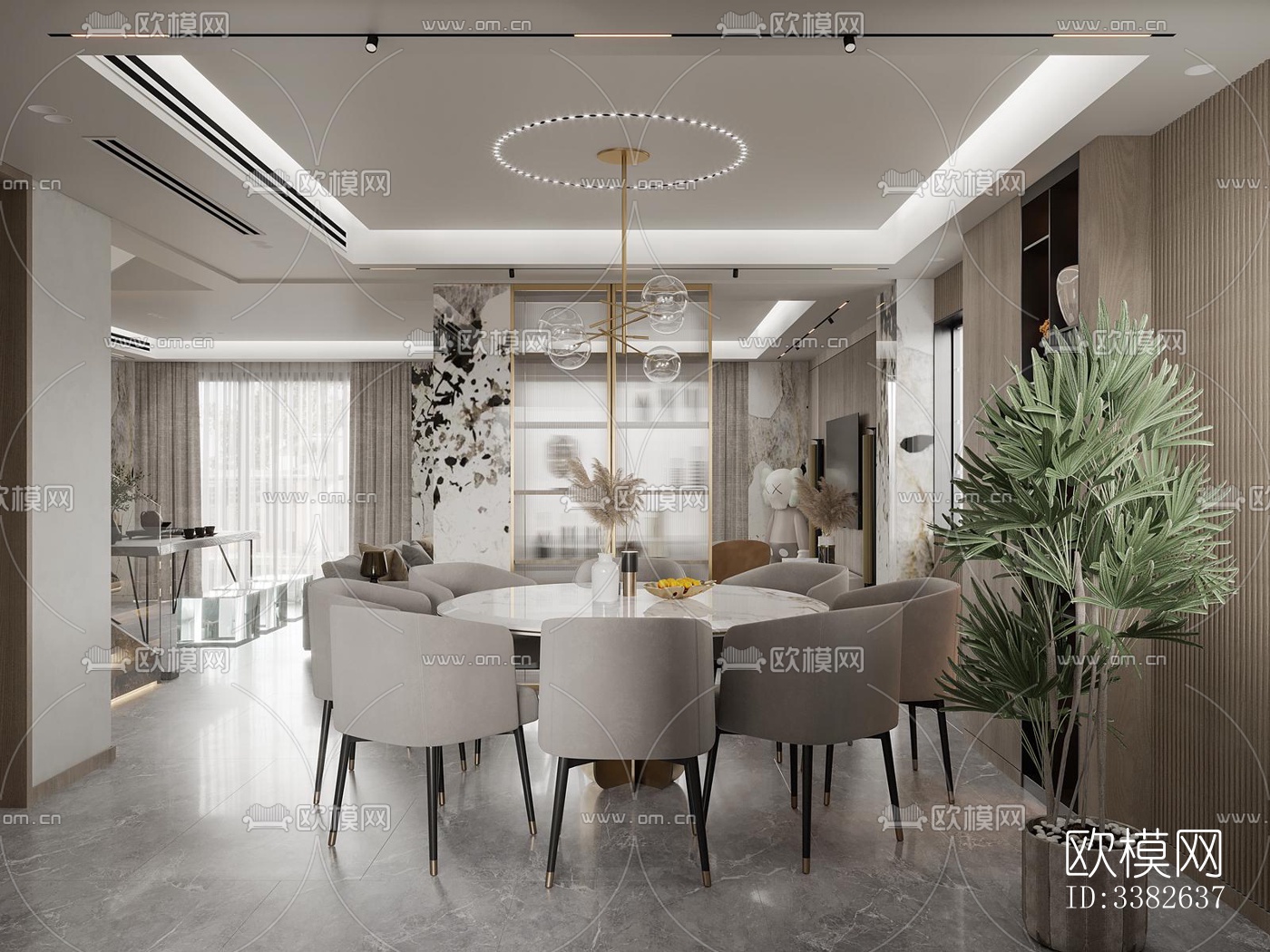 现代别墅效果图下载（渲染图4）