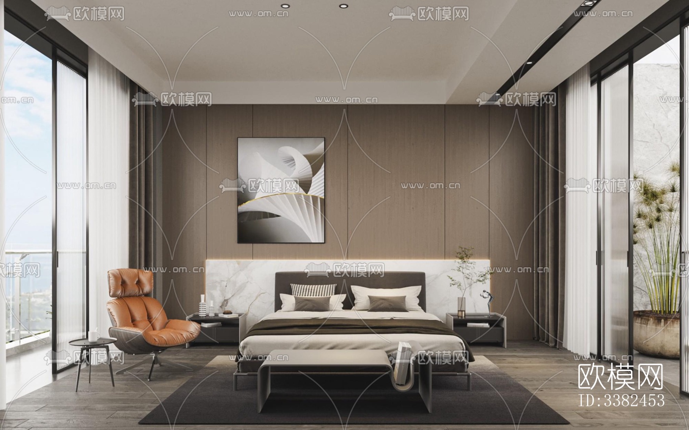 现代别墅效果图下载（渲染图12）