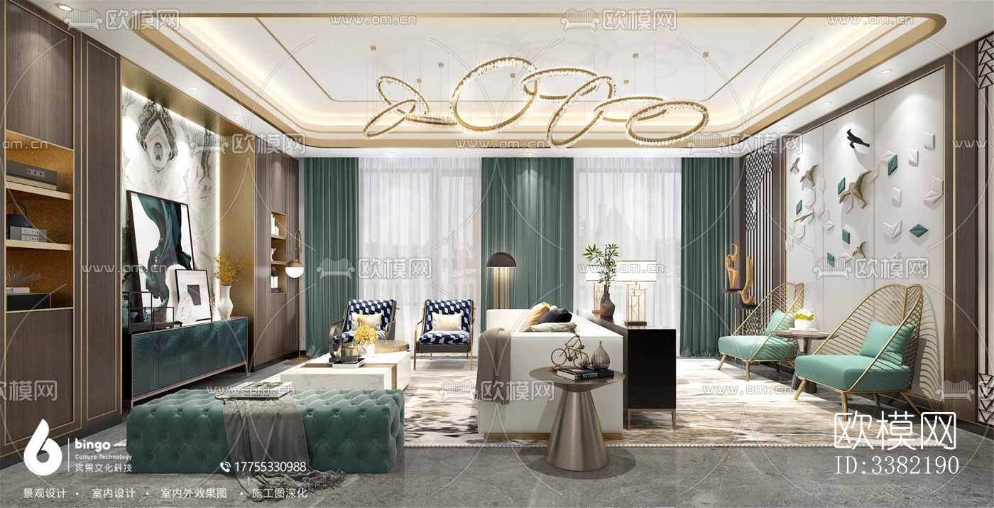 现代别墅效果图下载（渲染图4）