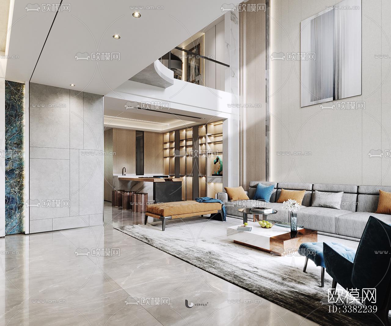 现代别墅效果图下载（渲染图13）