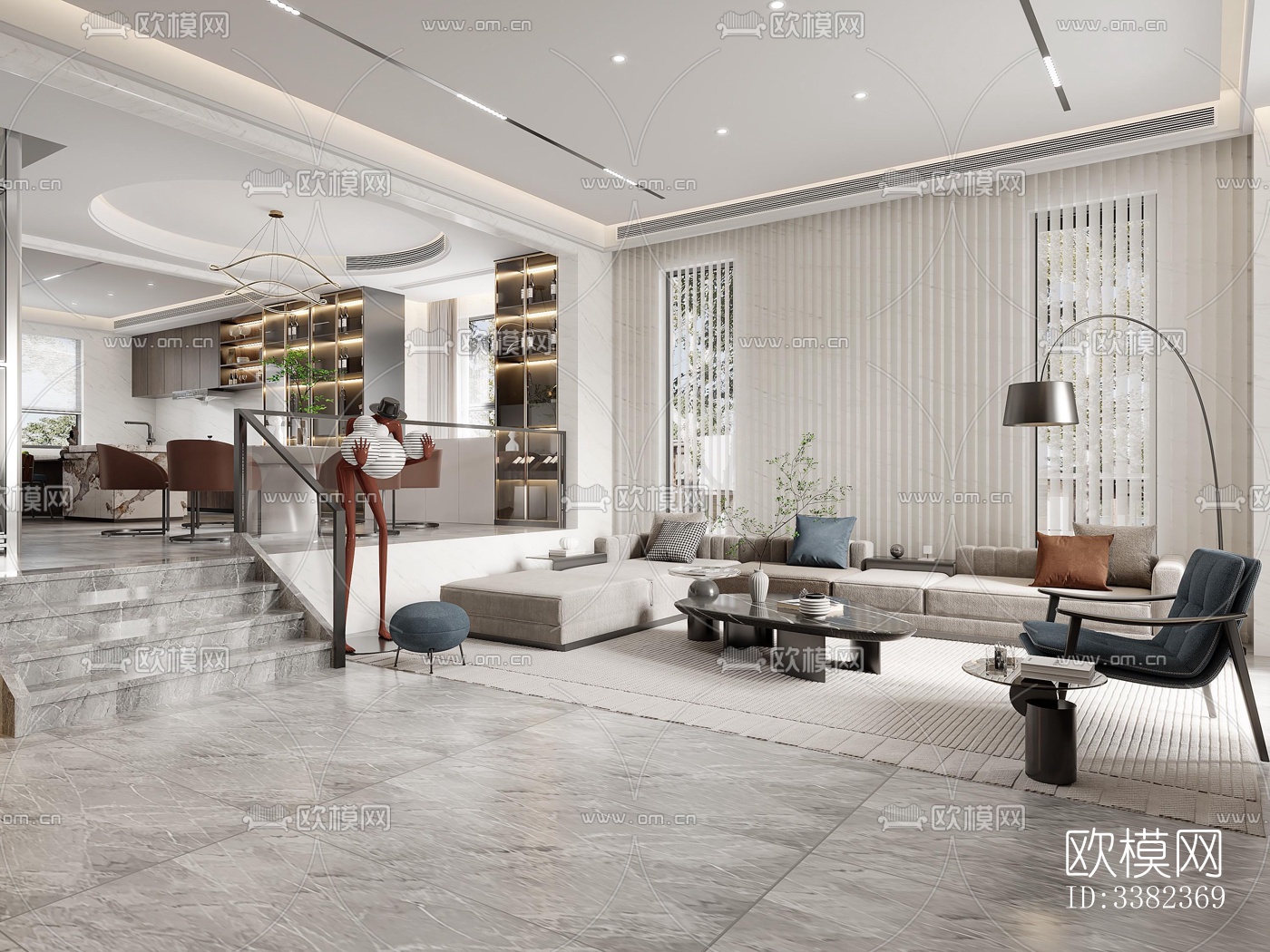 现代别墅效果图下载（渲染图7）