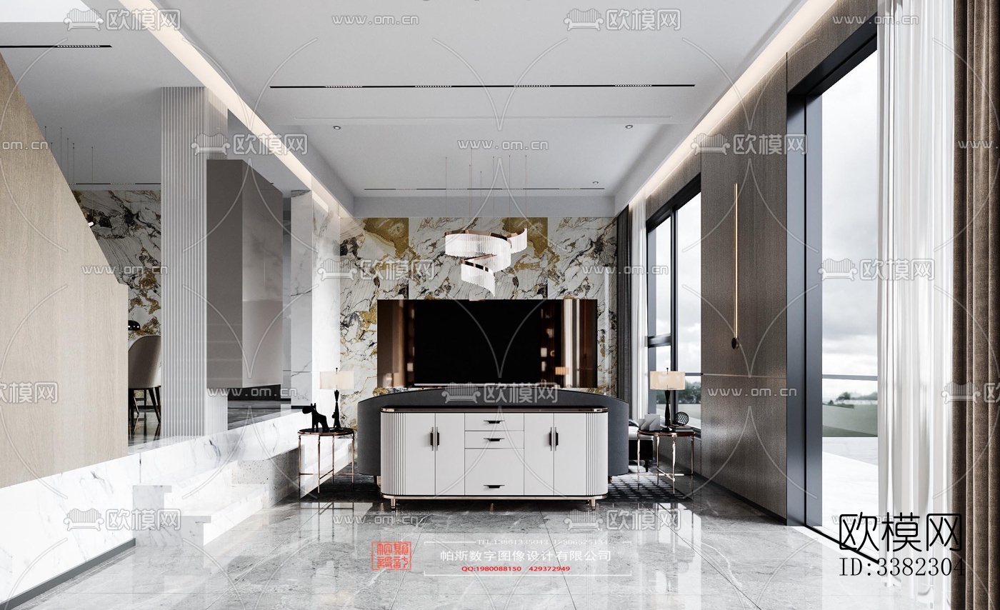 现代别墅效果图下载（渲染图4）