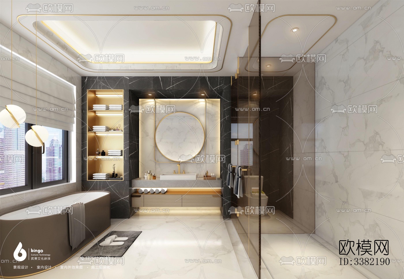 现代别墅效果图下载（渲染图5）