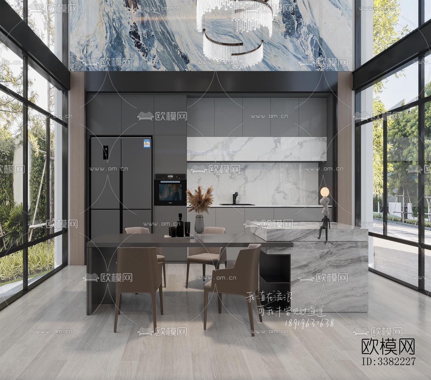 现代别墅效果图下载（渲染图8）