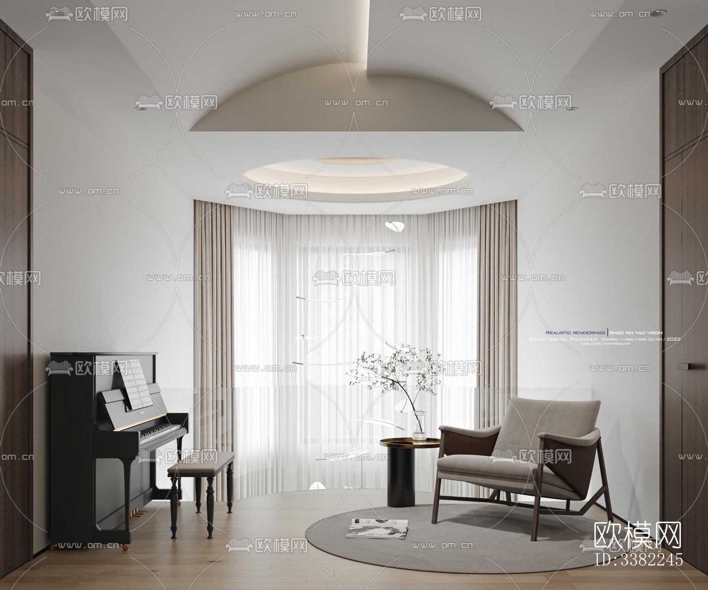 现代别墅效果图下载（渲染图12）