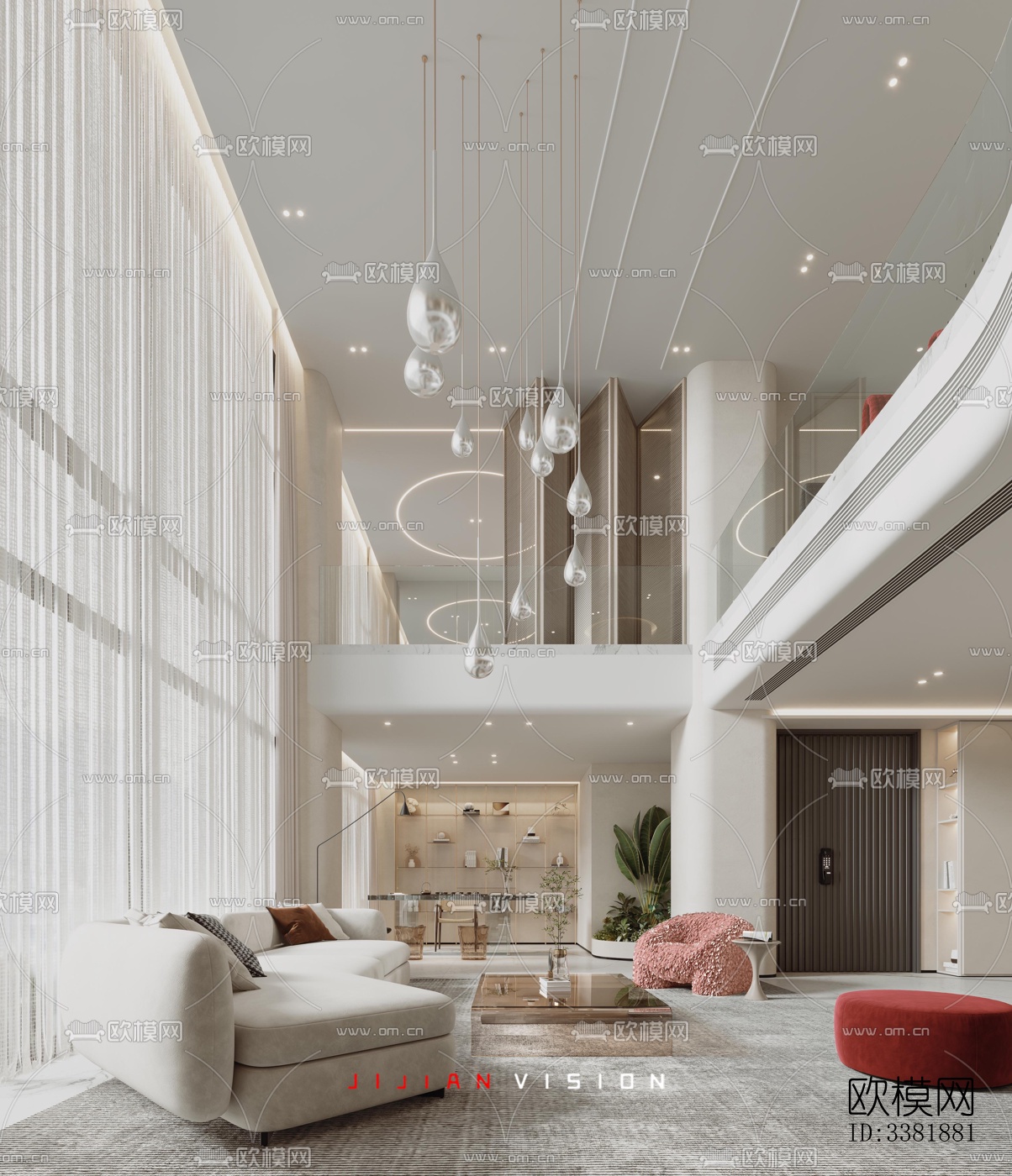 现代别墅效果图下载（渲染图1）