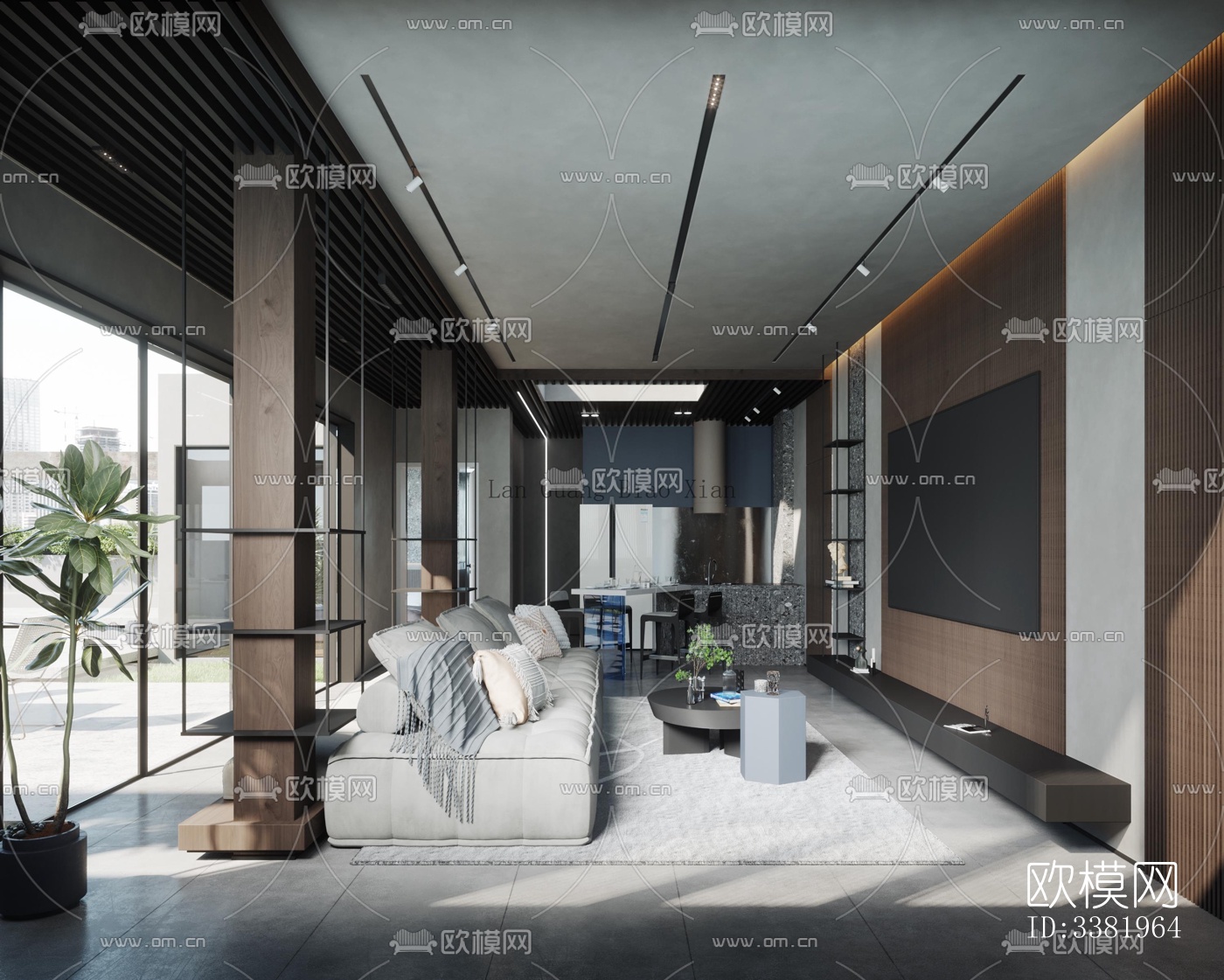 现代别墅效果图下载（渲染图12）