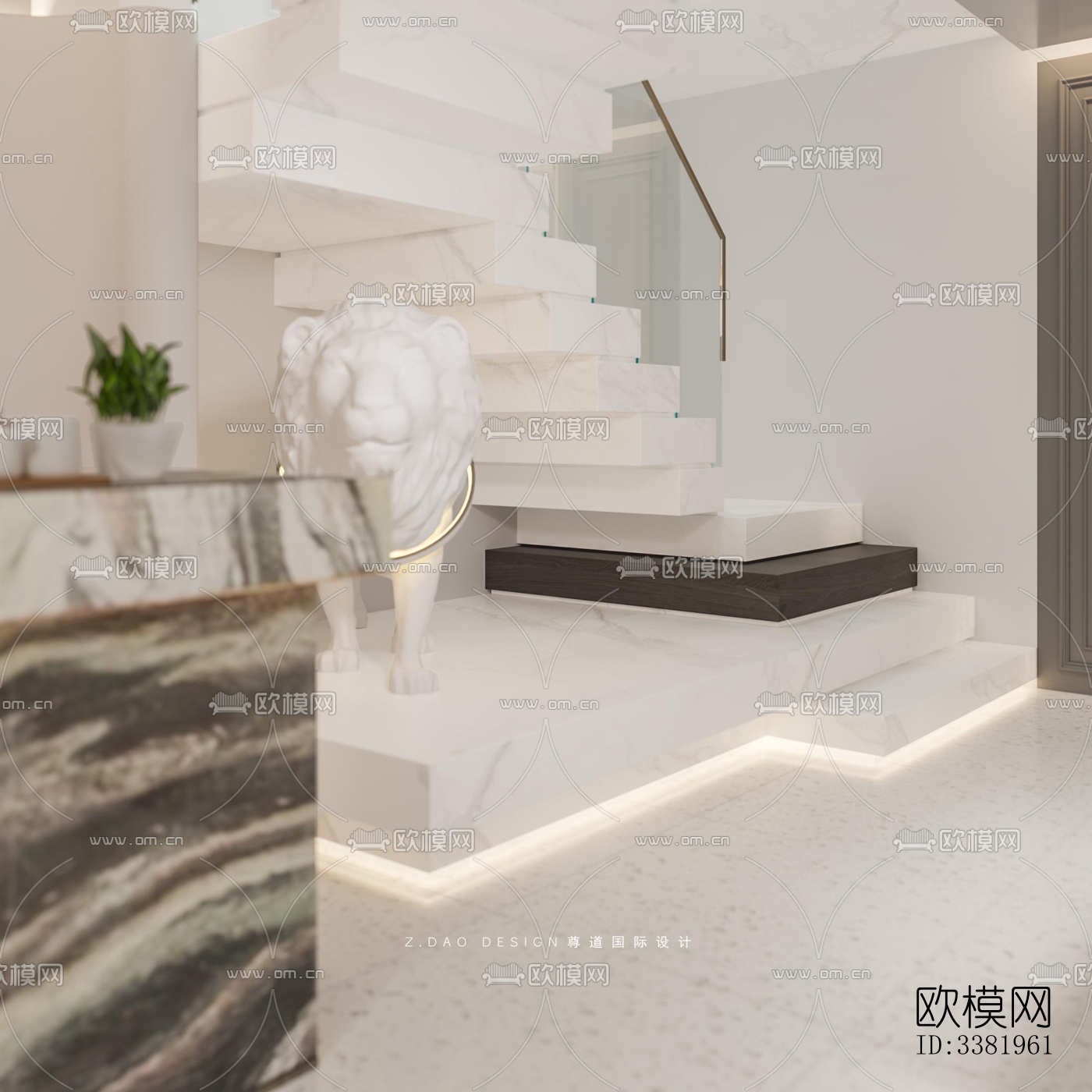 现代别墅效果图下载（渲染图3）