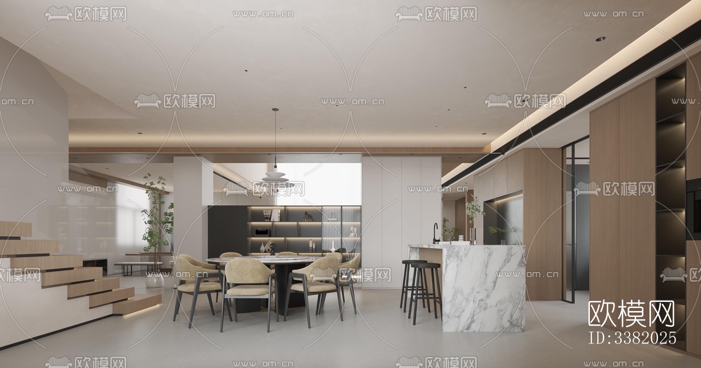 现代别墅效果图下载（渲染图3）