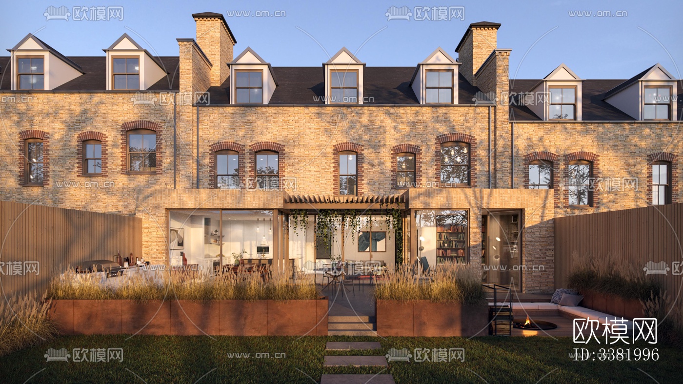 现代别墅效果图下载（渲染图1）