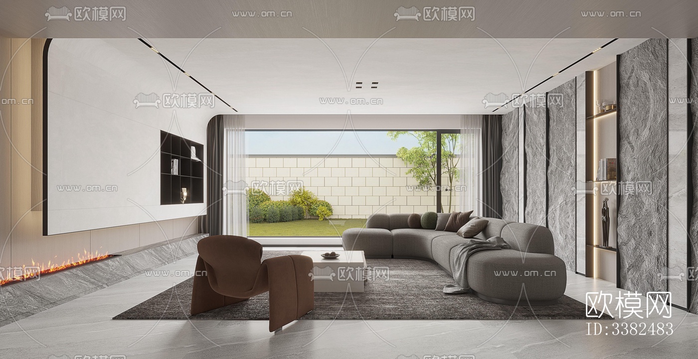 现代别墅效果图下载（渲染图17）