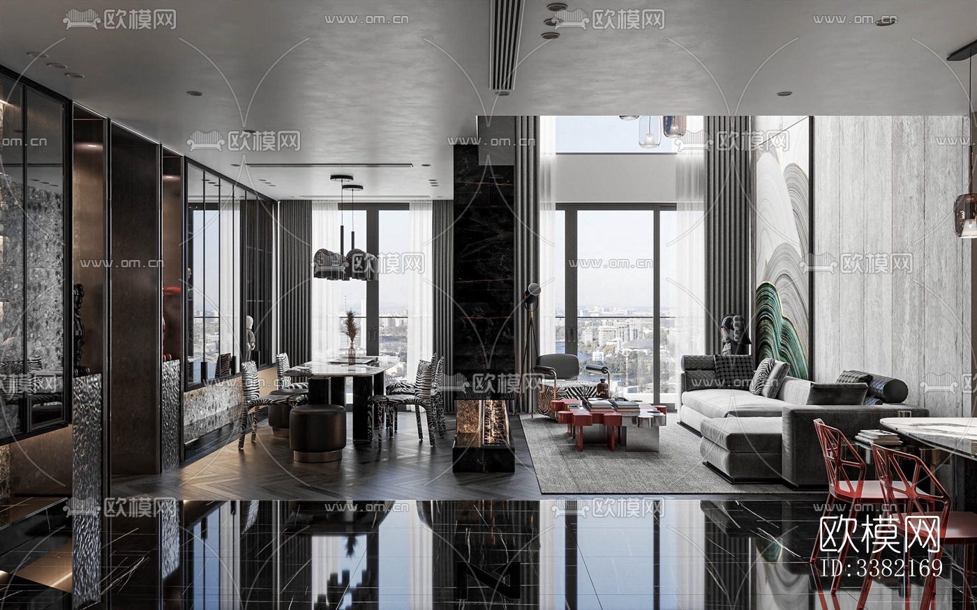 现代别墅效果图下载（渲染图2）