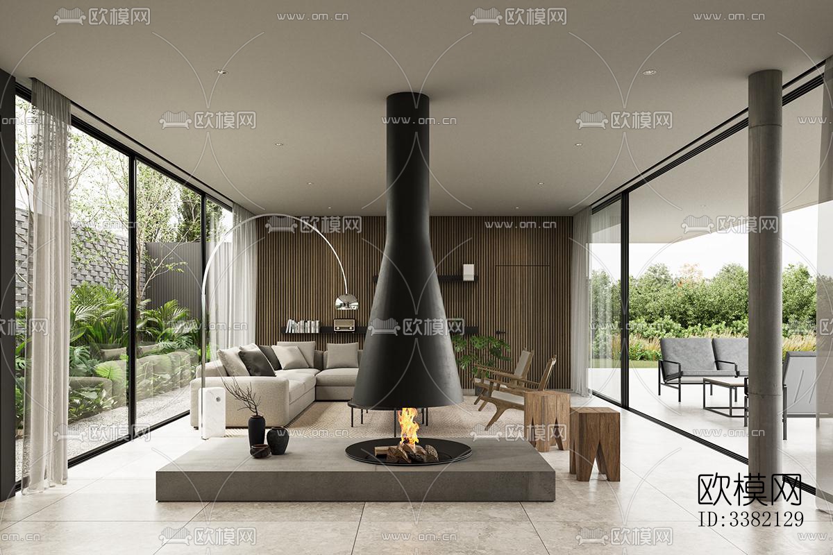 现代别墅效果图下载（渲染图6）