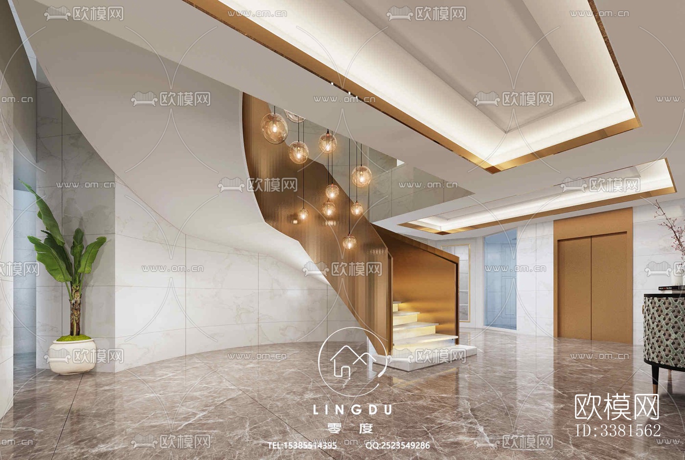 现代别墅效果图下载（渲染图8）