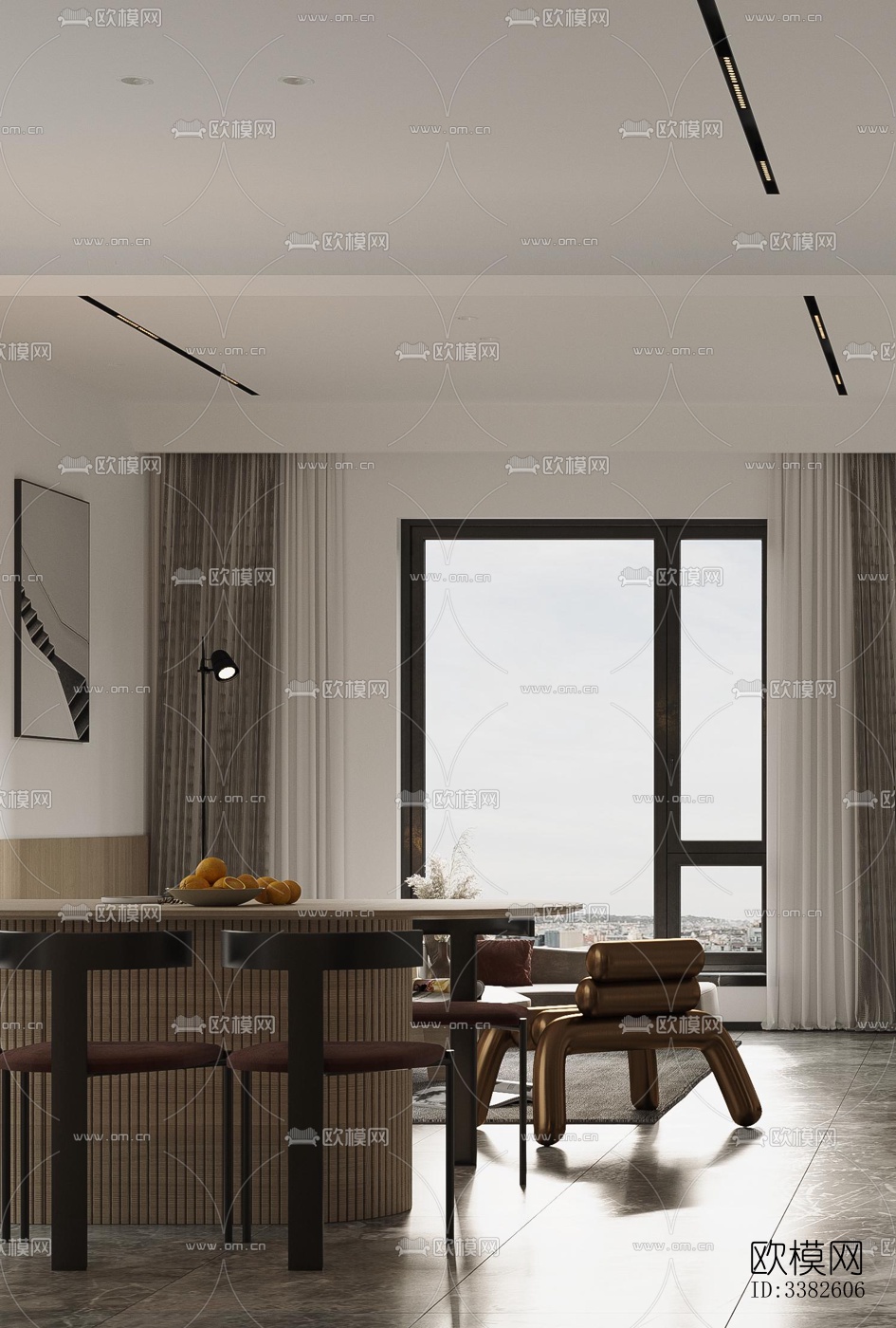 现代别墅效果图下载（渲染图3）