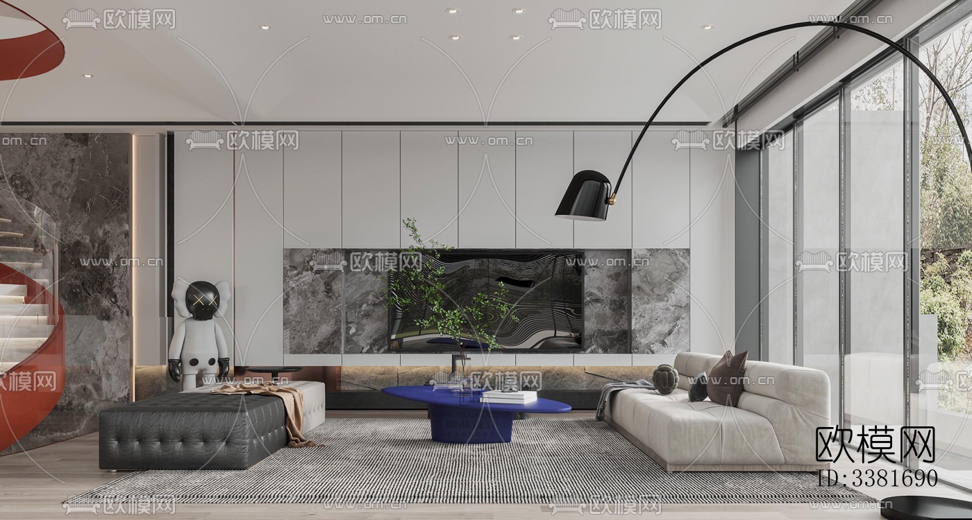 现代别墅效果图下载（渲染图2）