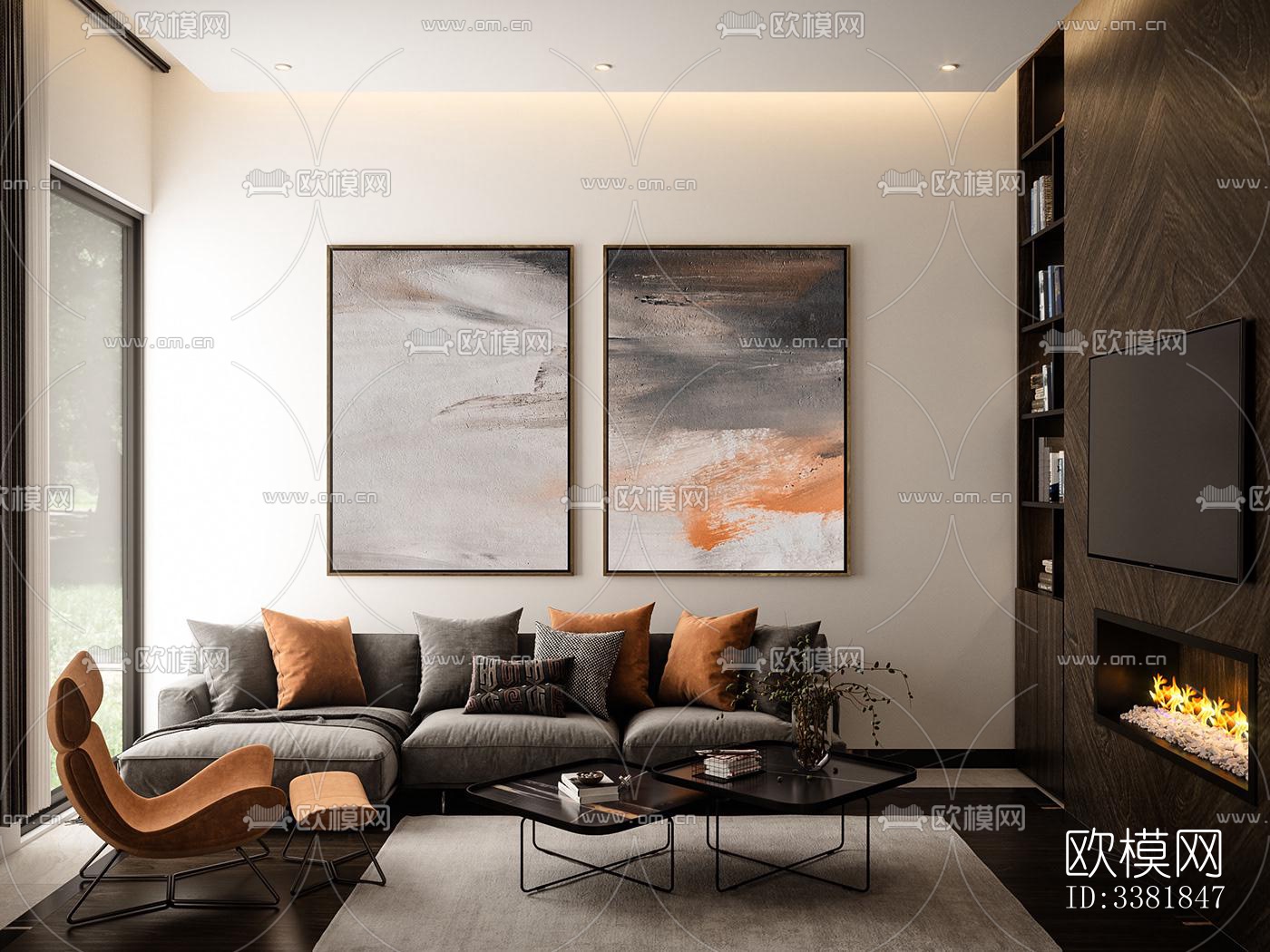 现代别墅效果图下载（渲染图3）