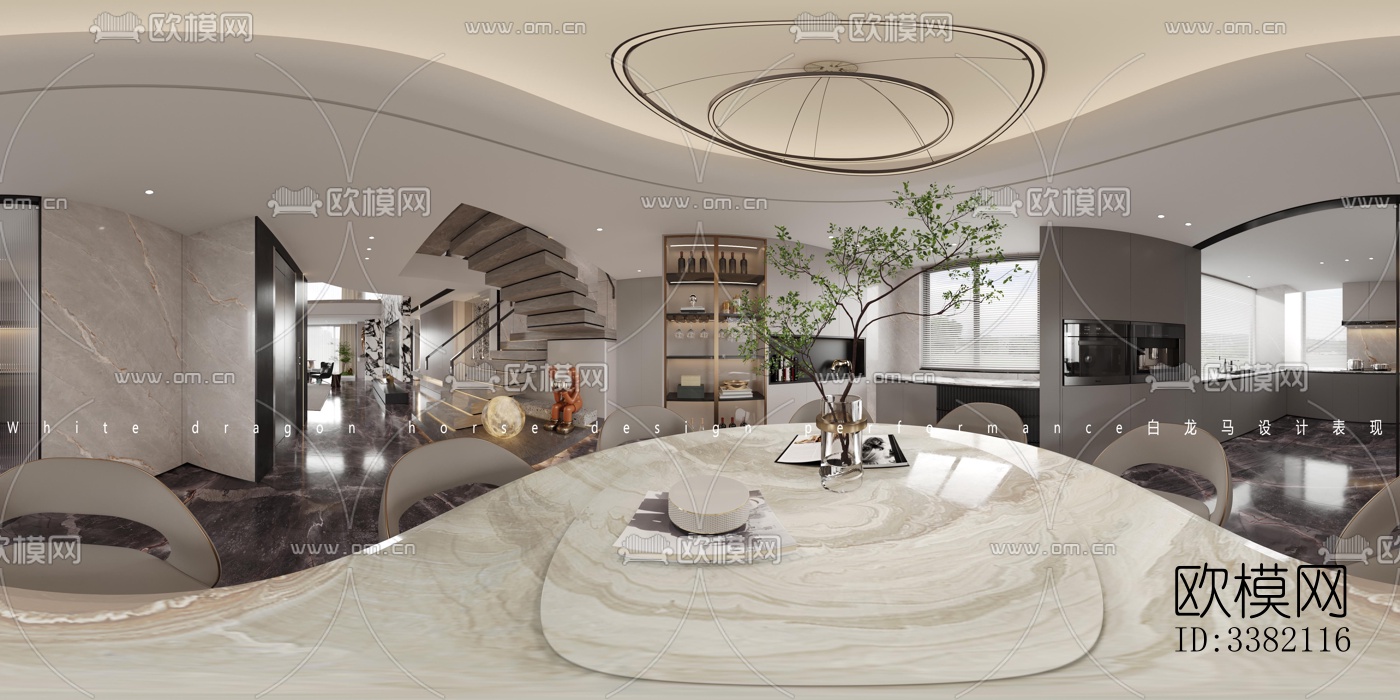 现代别墅效果图下载（渲染图1）