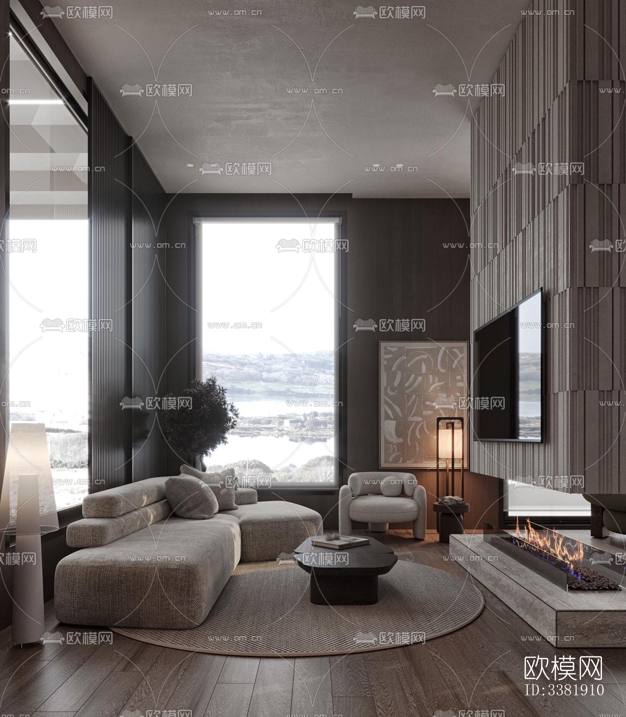 现代别墅效果图下载（渲染图10）