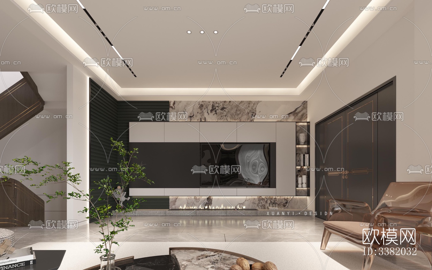 现代别墅效果图下载（渲染图13）