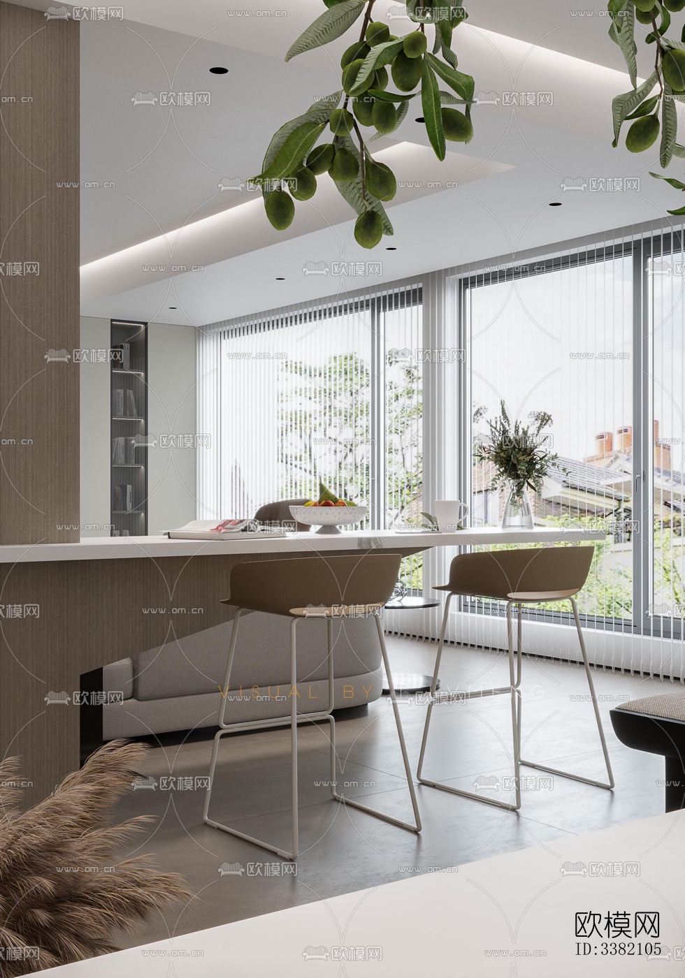 现代别墅效果图下载（渲染图8）