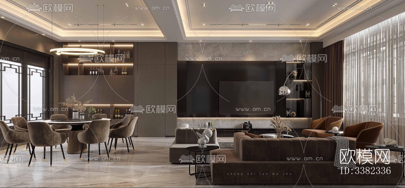 现代别墅效果图下载（渲染图1）