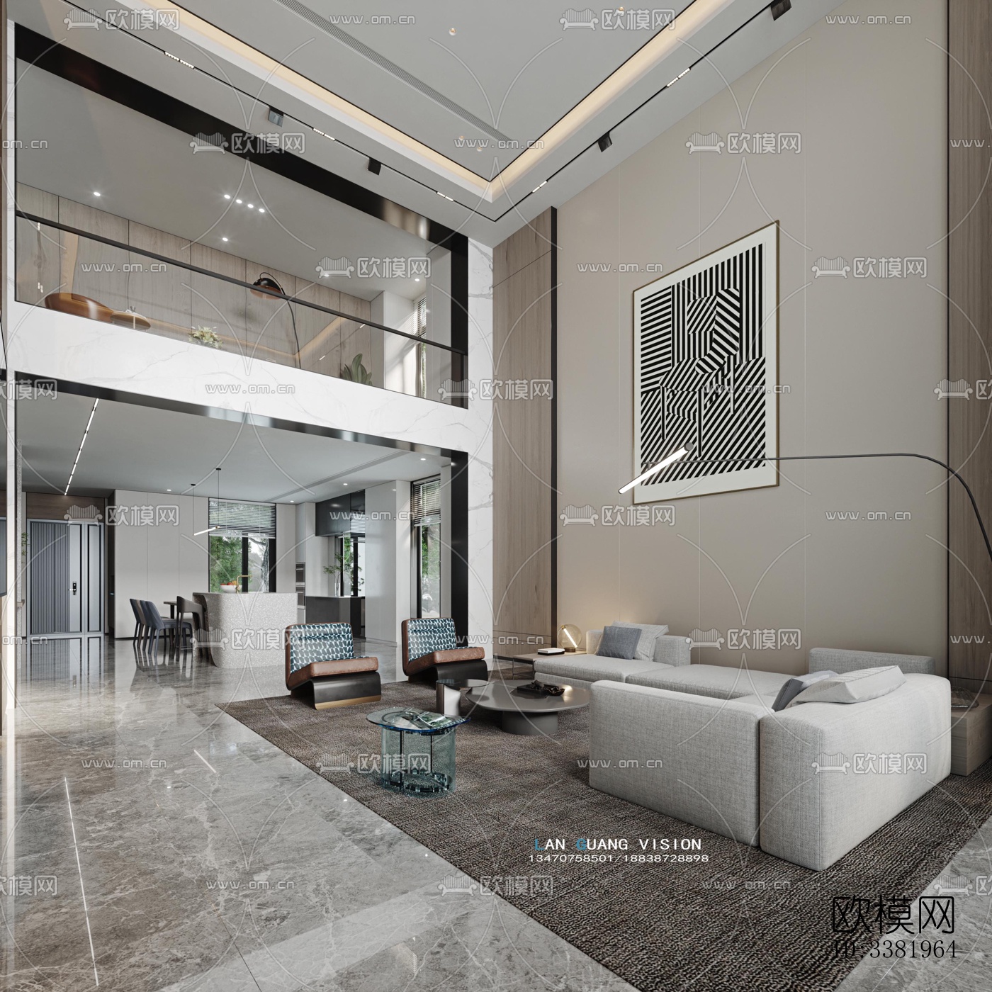 现代别墅效果图下载（渲染图10）