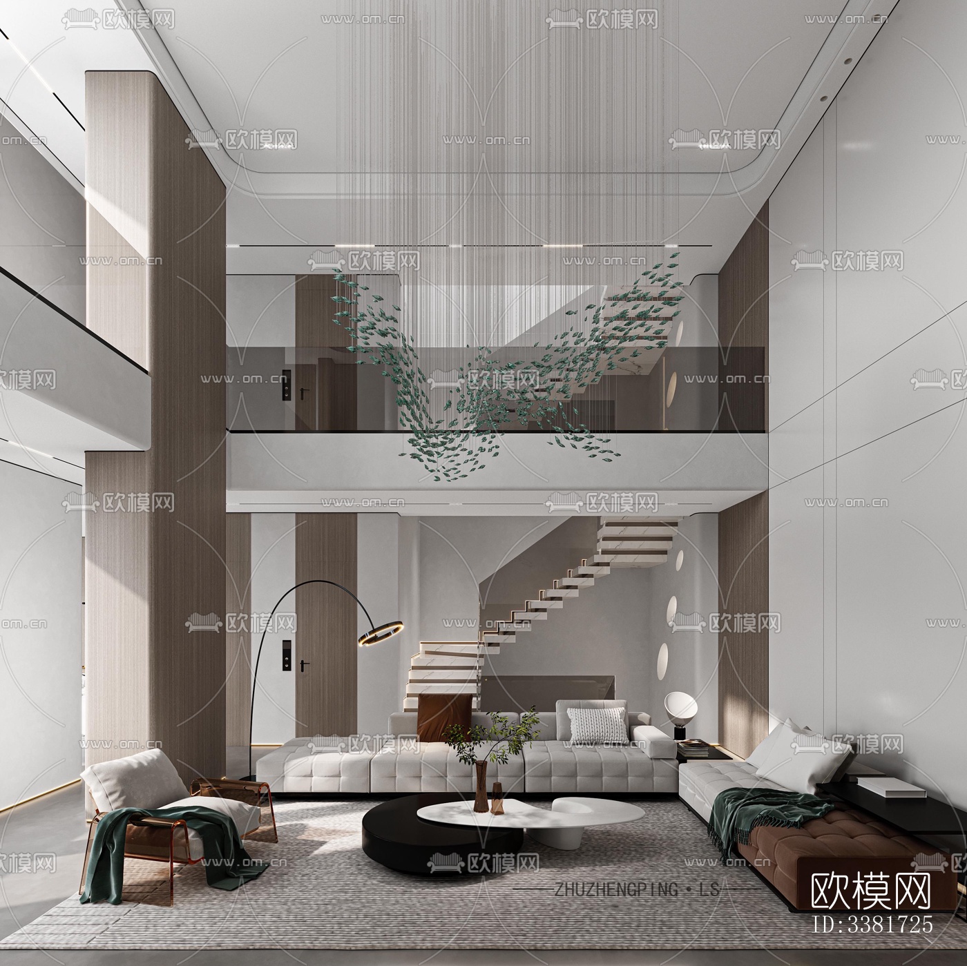 现代别墅效果图下载（渲染图2）