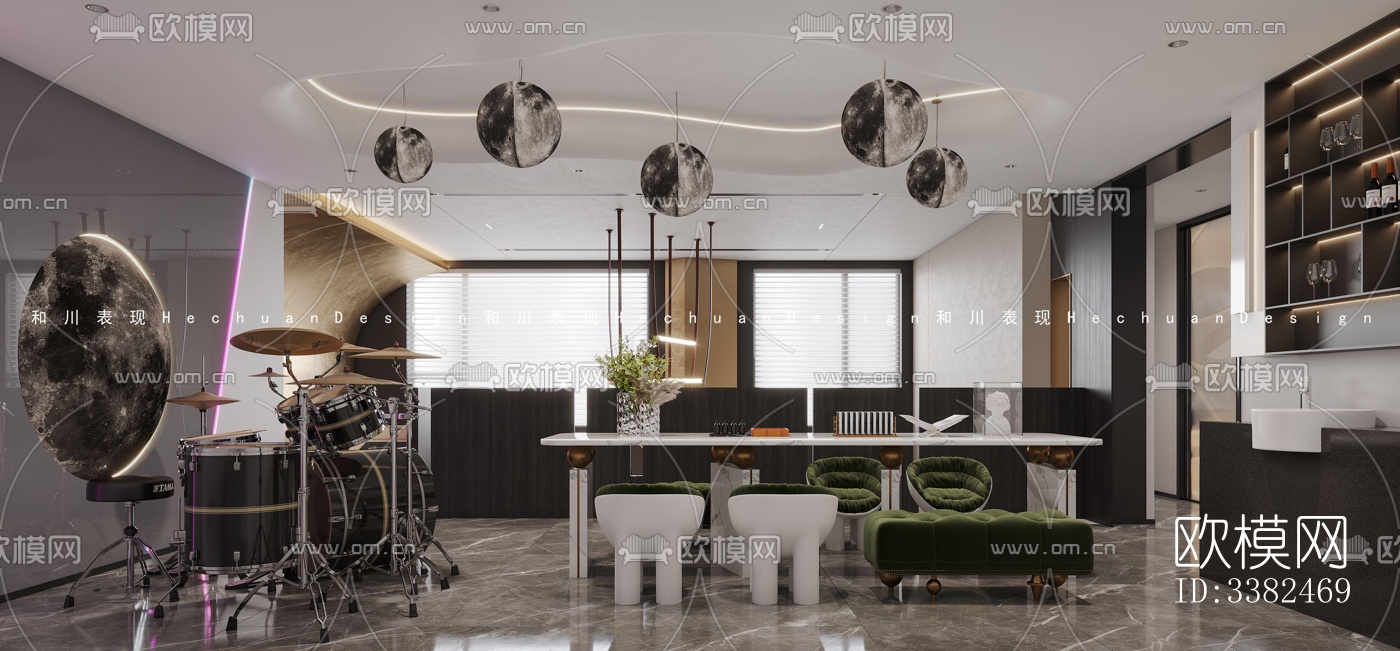 现代别墅效果图下载（渲染图9）