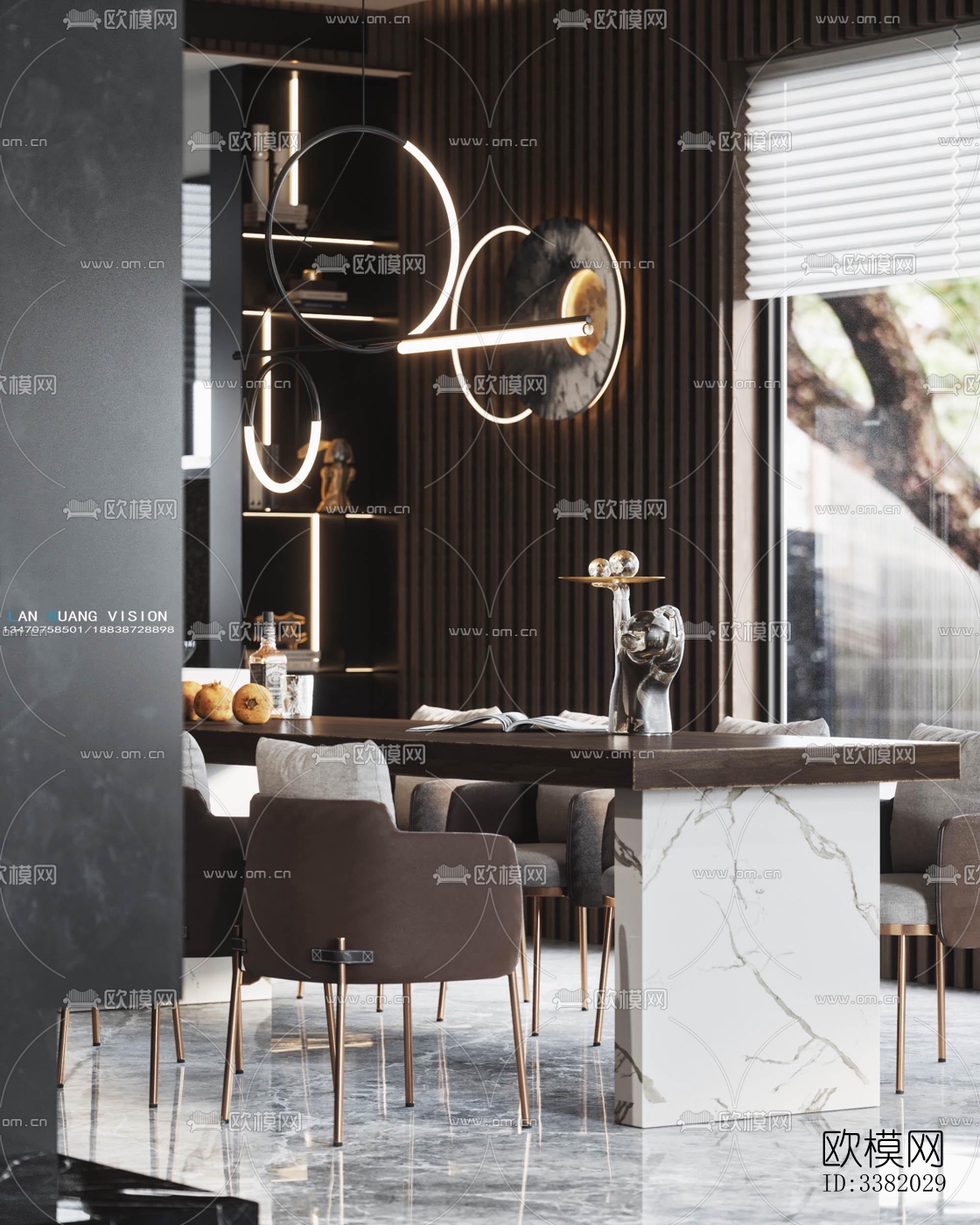 现代别墅效果图下载（渲染图8）