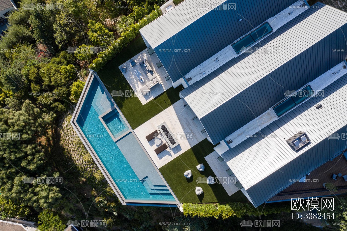 现代别墅效果图下载（渲染图8）