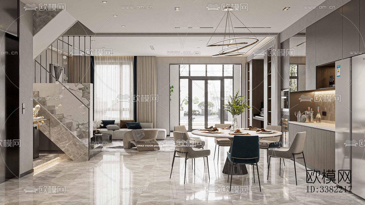 现代别墅效果图下载（渲染图4）