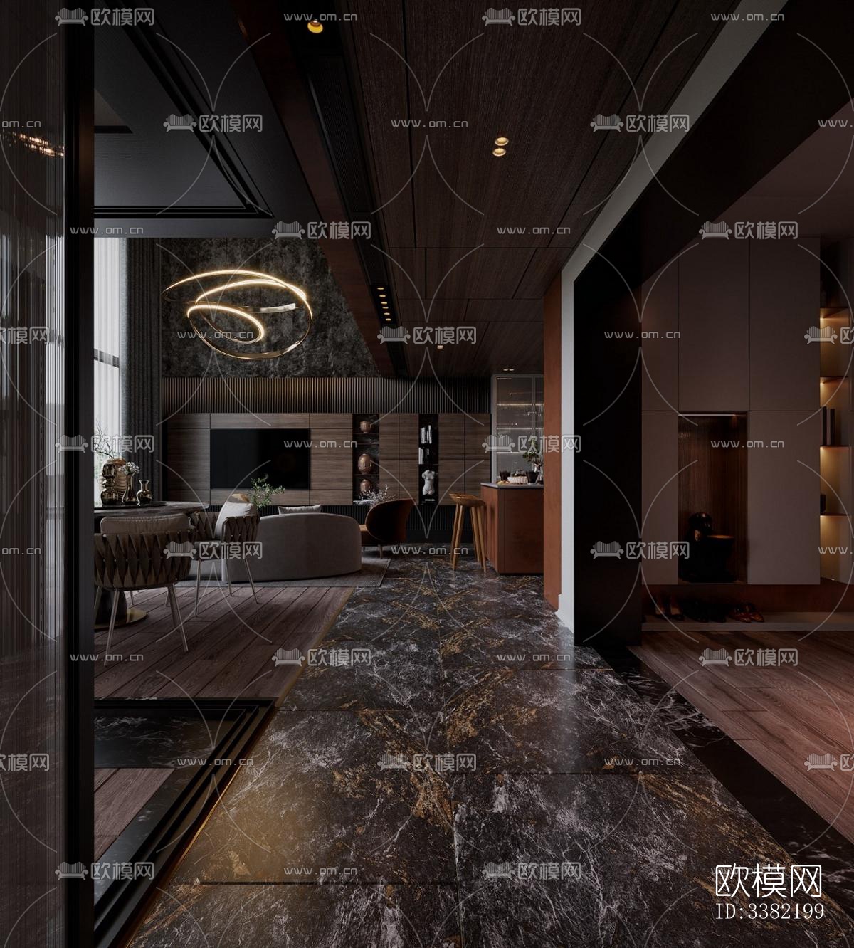 现代别墅效果图下载（渲染图7）