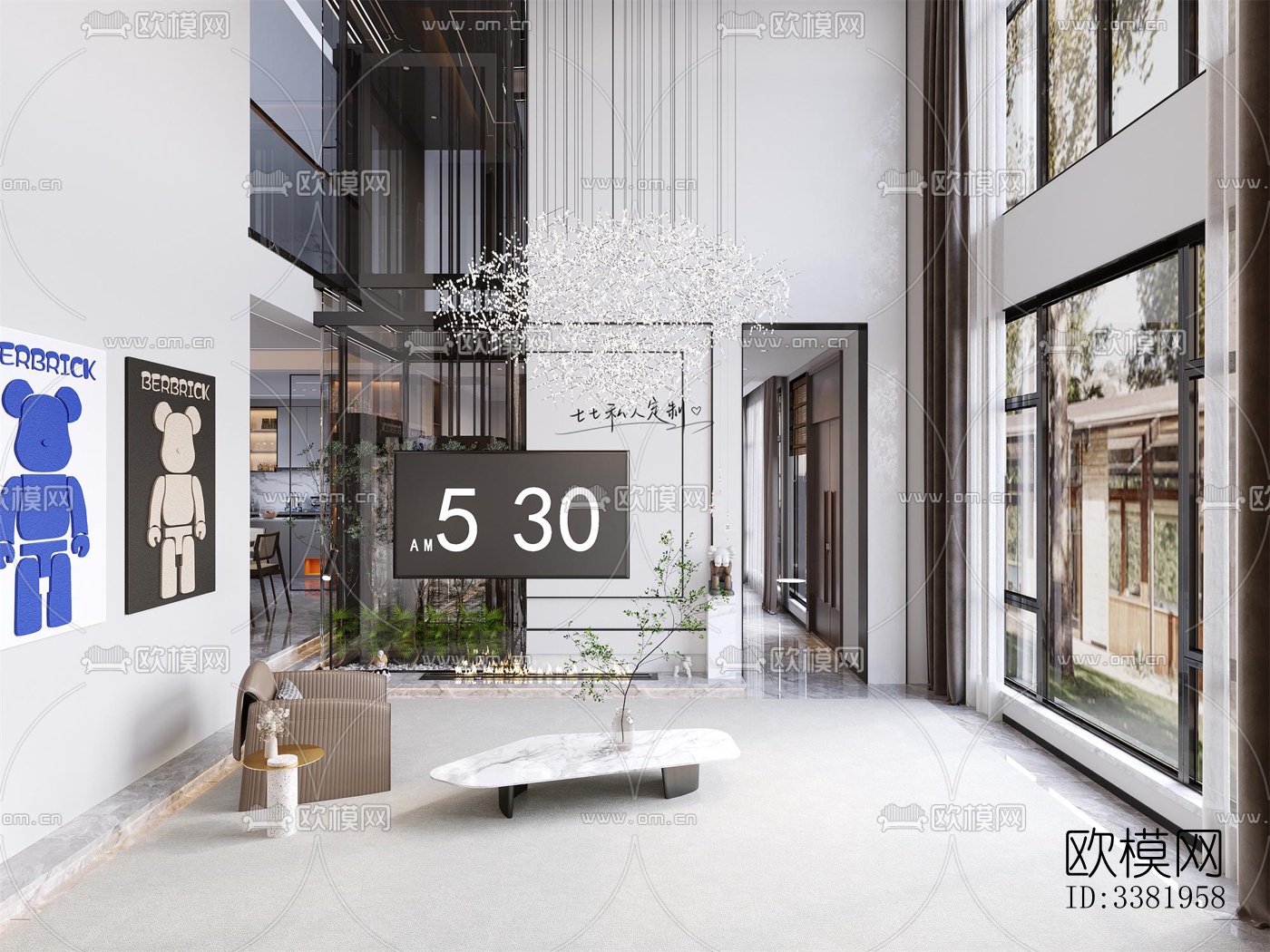 现代别墅效果图下载（渲染图4）