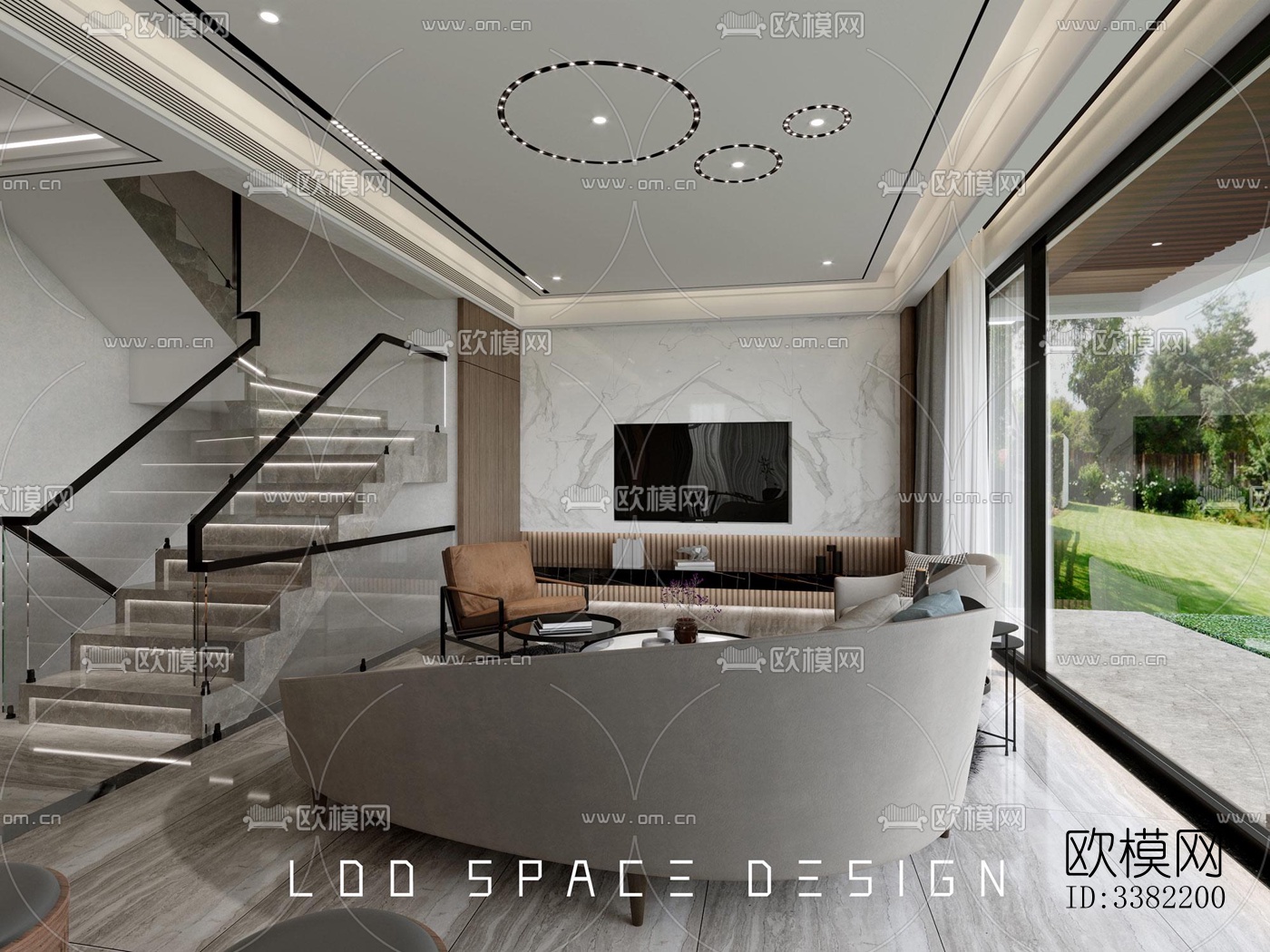 现代别墅效果图下载（渲染图14）