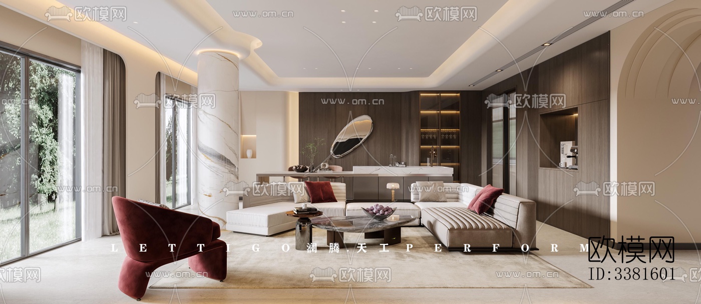 现代别墅效果图下载（渲染图5）