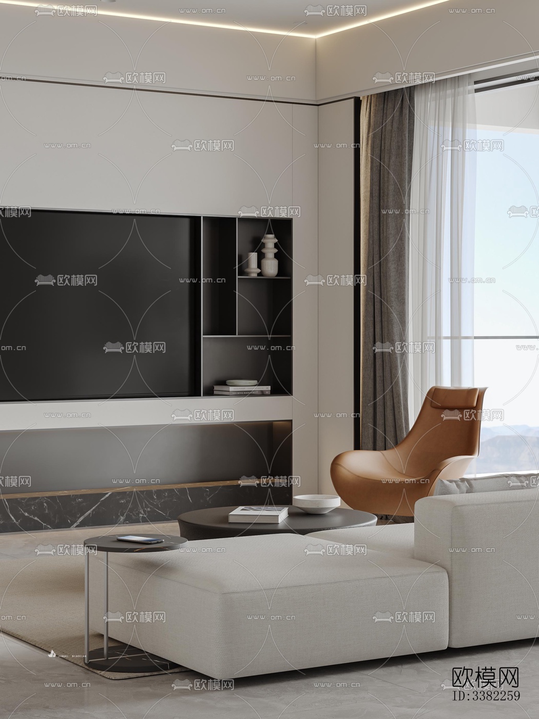 现代别墅效果图下载（渲染图11）