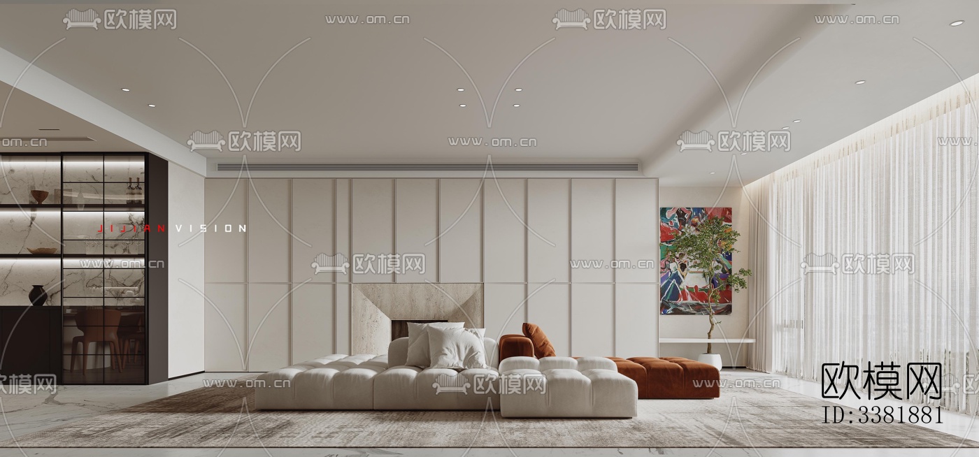 现代别墅效果图下载（渲染图3）