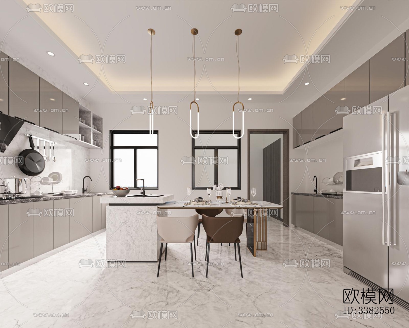 现代别墅效果图下载（渲染图1）