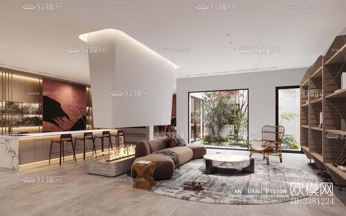 现代别墅效果图下载（渲染图11）