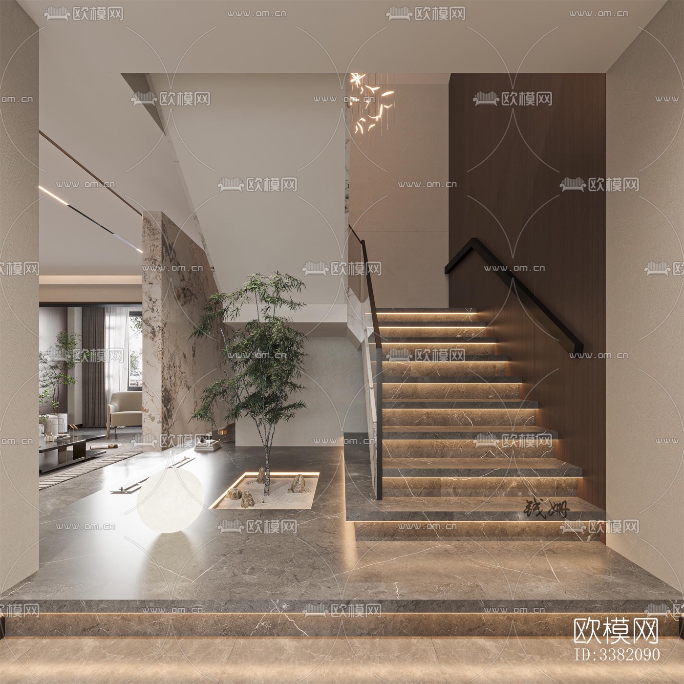 现代别墅效果图下载（渲染图4）