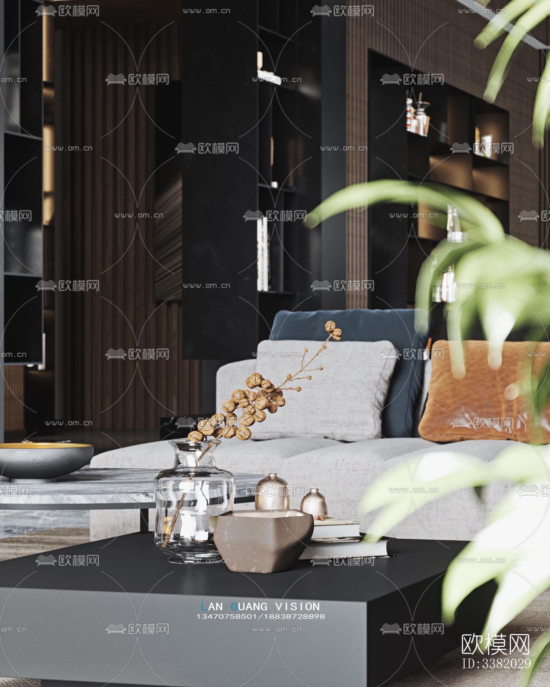 现代别墅效果图下载（渲染图7）