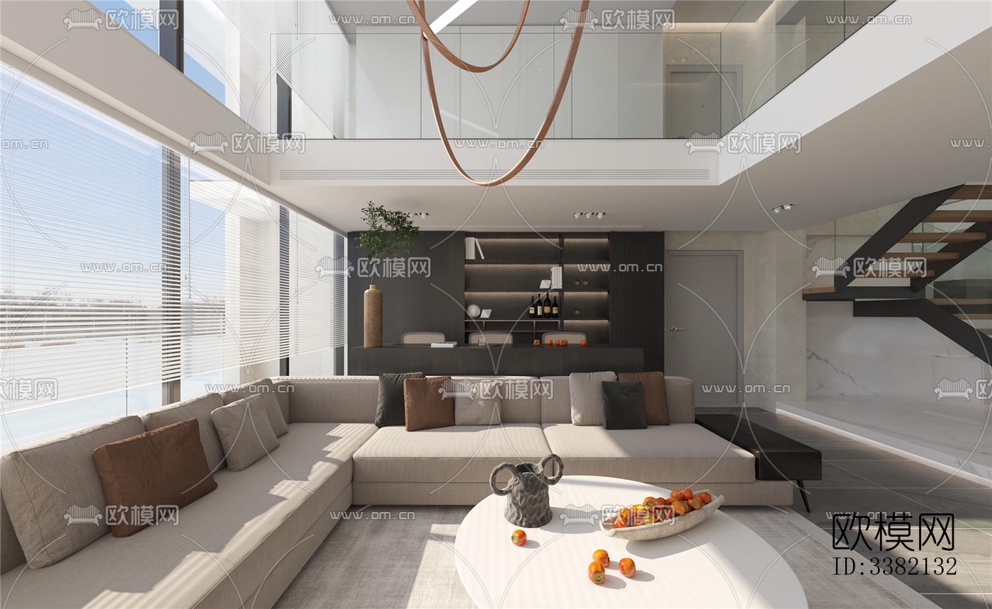 现代别墅效果图下载（渲染图16）