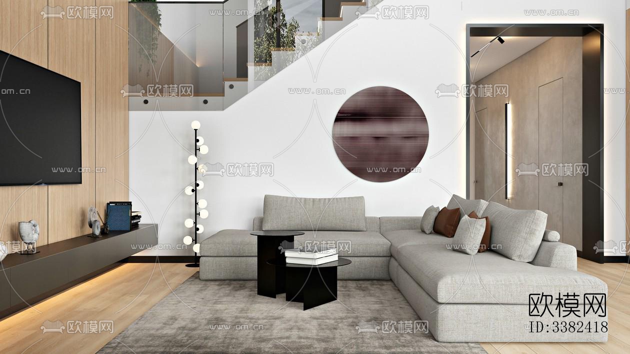 现代别墅效果图下载（渲染图10）