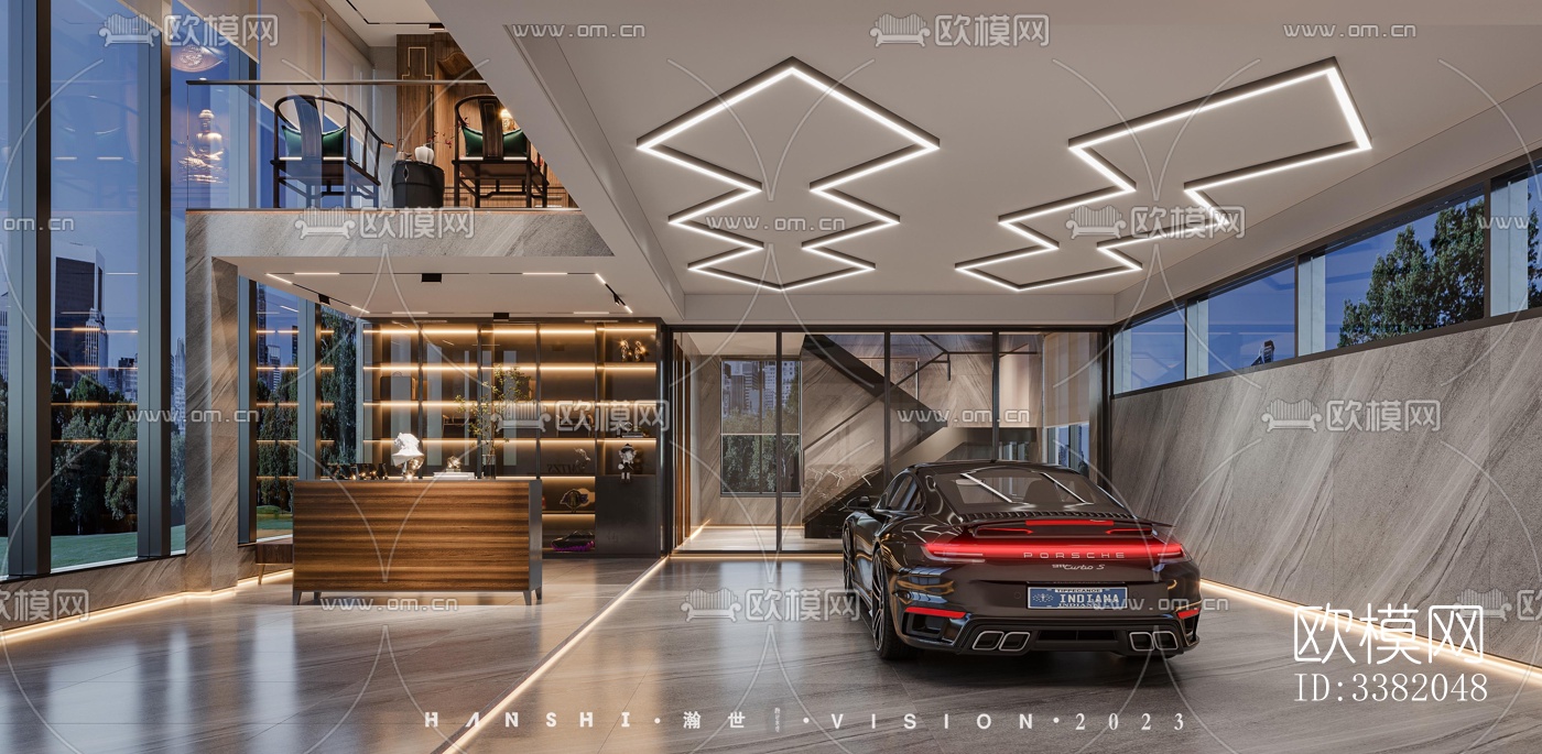 现代别墅效果图下载（渲染图4）